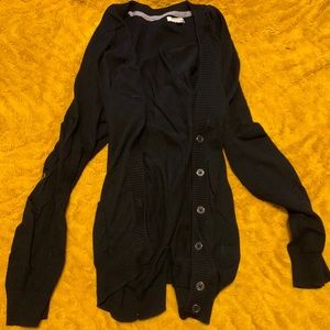 Black buttoned cardigan